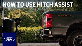 How to Use Dynamic Hitch Assist and Pro Trailer Hitch Assist  A Ford Towing Video  Ford [upl. by Brunhilde]