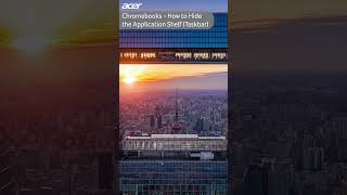 Chromebooks  How to Hide the Application Shelf Taskbar [upl. by Ayenat]