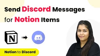 How to Send Discord Messages for Notion Database Items  Notion Discord [upl. by Ytsud191]