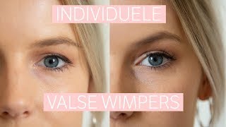 TUTORIAL individuele valse wimpers aanbrengen [upl. by Tonl]