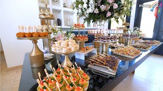 Wedding Appetizer Buffet Table  002  The Best wedding buffet table decorating ideas [upl. by Moreen]