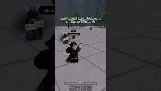 party ended three hours ago and hes still here 😭 robloxfight robloxthestrongestbattlegrounds [upl. by Odnanref]