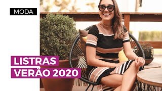 Listras como usar a estampa no verão 2020  Camila Gaio [upl. by Eldwun815]