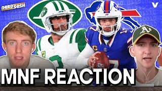 MNF Reaction Josh Allen amp Bills OUTLAST Aaron Rodgers amp New York Jets  Nerd Sesh [upl. by Lefty656]