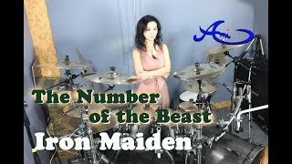 Iron Maiden  The number of the beast drum cover by Ami Kim 32 [upl. by Sabrina]