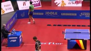 Table Tennis  Attack KREANGA Vs Defense JOO SE HYUK XIX [upl. by Sudaorb378]