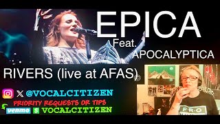 EPICA Feat APOCALYPTICA  RIVERS live at AFAS Live reaction [upl. by Angus]