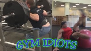 Gym Idiots  Jason Genova 405 lb Squat amp Brad Castleberry Jump Fail [upl. by Nilyac]