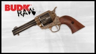 Replica 45 Army Revolver Engraved Brass [upl. by Aihtniroc]