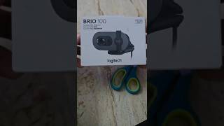 Logitech Brio 100 Full HD Webcam  Graphite Unboxing 💥 shorts logitech brio100 webcam inbuild [upl. by Ronyar882]