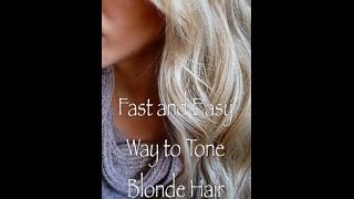 Tone your hair to an icy blonde using brown box dyeReally works [upl. by Haimehen346]