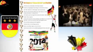 Weltmeister 2014 Songtext Schwarz Rot Gold [upl. by Gravante]