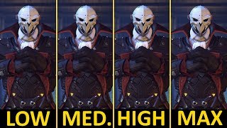 Overwatch  GTX 1050 Ti  i57400  Low vs Medium vs High vs Epic  1080p [upl. by Yelekreb]