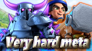 Very hard meta with PEKKA BRIDGE SPAM🥺Clash Royale [upl. by Garrity]