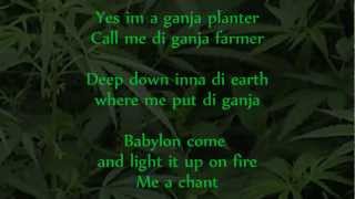 Marlon Asher  Ganja Farmer Ganja Farmer Riddim lyrics on screen [upl. by Eel129]