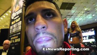 Abner Mares Why He Beats Ponce De Leon  Floyd Mayweather vs Robert Guerrero card [upl. by Seabury]