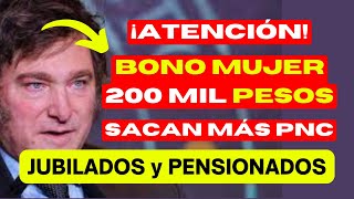 🎁 ATENCIÓN❗ SE ACTIVA quotBONO MUJERquot para TODAS las JUBILADAS y PENSIONADAS de ANSES 👉 PLUS 💲200000 👈 [upl. by Eesac]