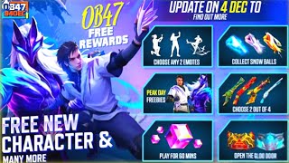 🥳Ob47 Updates Free Rewards 😍  😍Free Fire Next Moco Store Event [upl. by Haldis]