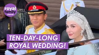 The Prince of Bruneis Amazing TenDayLong Wedding [upl. by Berthe709]