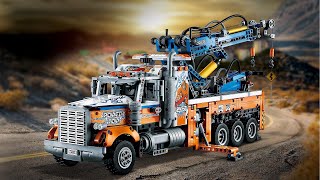 Lego technic 42128 Heavyduty Tow Truck animation speed build [upl. by Annaira]