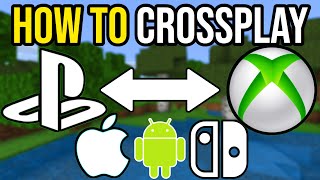 How To Crossplay In Minecraft 2024 PS45 Xbox MCPE Switch amp PC [upl. by Neelyam264]