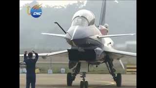 Zhuhai Air Show J10 jet fighters perform [upl. by Akirrehs]