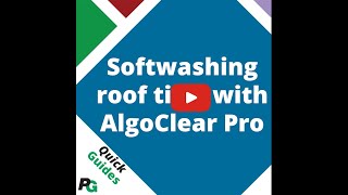 Softwashing Roof Tiles with AlgoClear Pro [upl. by Davison413]