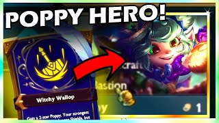 POPPY HERO AUGMENT  Trying out Witchy Wallop for the first time  TFT SET 12 [upl. by Terencio]