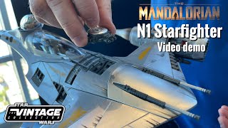 The Mandalorian TVC N1 Starfighter SDCC Star Wars Hasbro Grogu ComicCon [upl. by Neret]