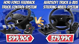 🚚600 Euro für ein LKW Lenkrad🤔HORI Truck Control System vs AEROSOFT Truck Wheel System  VERGLEICH [upl. by Nayab471]