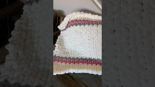 The prettiest little striped baby blanket crochet blanket diycrafts handknitting crocheting [upl. by Ranie]