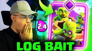 🔥EL MEJOR MAZO LOG BAIT 24 BARRIL EVO CLASH ROYALE [upl. by Mehta328]