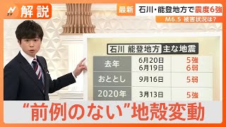 【解説】“前例のない”地殻変動 活発な地震活動はしばらく続くのでは？ 石川・能登で震度６強の地震【Nスタ】｜TBS NEWS DIG [upl. by Ettennaj]