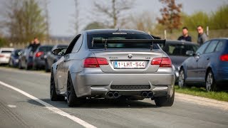 GPower BMW M3 E92 w Akrapovic Exhaust  LOUD Revs amp Accelerations [upl. by Alexis941]