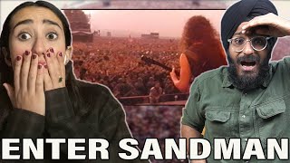 Indians React to Metallica  Enter Sandman Live Moscow 1991 [upl. by Nehttam]