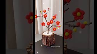 Handicraft simple flowerpot handicraft flowerpot minivlog viralshort Vloggerpoojabisht [upl. by Najtsirk]