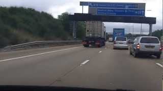 M25 Eastbound  clockwise  J25 A10  Holmesdale Tunnel [upl. by Anthony916]