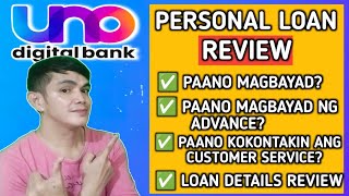 UNO DIGITAL BANK PERSONAL LOAN REVIEW  LOAN DETAILS REVIEW  TAGALOG Small King Vlogs [upl. by Craig]