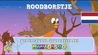 ROODBORSTJE  Kinderliedjes  Liedjes voor Peuters en Kleuters  Minidisco [upl. by Annabal]