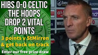 Celtic drop 2 points v Hibs but still unbeaten post match 00 [upl. by Adnilec]