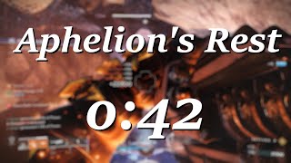 Aphelions Rest Legend Lost Sector in 42 seconds Solar Warlock Season of the Wish [upl. by Launce]