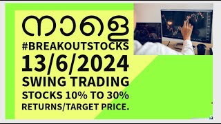 നാളെbreakoutstocks 1362024Swing Trading Stocks 10 to 30 ReturnsTarget PriceMalayalam Share [upl. by Nadeau716]