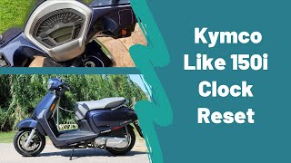 Reset the Clock on the Kymco Like 150i Scooter [upl. by Noble196]