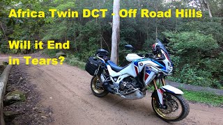 Africa Twin DCT Off Road Down Hill  Will it End in Tears [upl. by Wayne548]