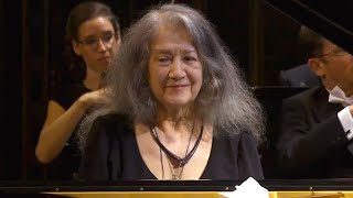 2019  Martha Argerich plays Beethoven Piano Concerto No 1  Bach Gavottes  Scarlatti K141 encores [upl. by Fanechka]