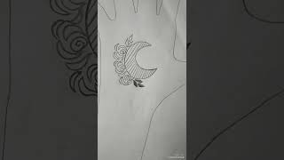 Moon mehndi art [upl. by Ireva]