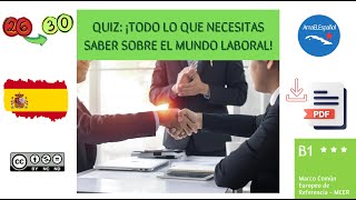 1620 Essential Questions on Work amp Employment  DELE Training Easy delepreparation easyspanish [upl. by Ekim]