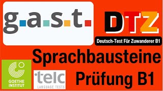 Telc  B1 Prüfung  Sprachbausteine Übungssatz  GAST DTZ 2023 TEST [upl. by Marvella]