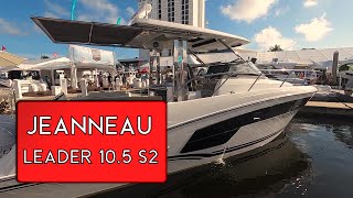 370k  Jeanneau Leader 105 S2 Walkthrough [upl. by Ezri]