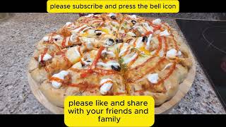 how to make crown crust pizza🍕🍕  frying pan main asani sy pizza sauce k bager pizza kaisy banayn [upl. by Turne]